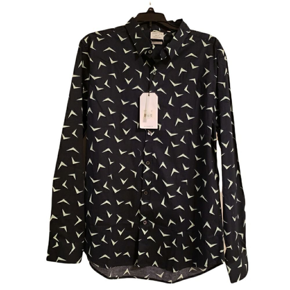Navy blue 7Diamonds Button down Dress Shirt